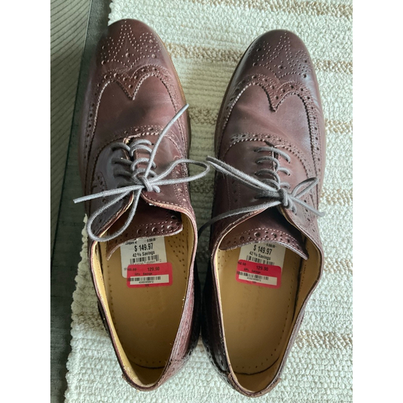 Cole Haan Men’s Wingtip Oxford Shoes Size 10M Dark Brown Leather Brogue Dress Sh - Picture 7 of 7